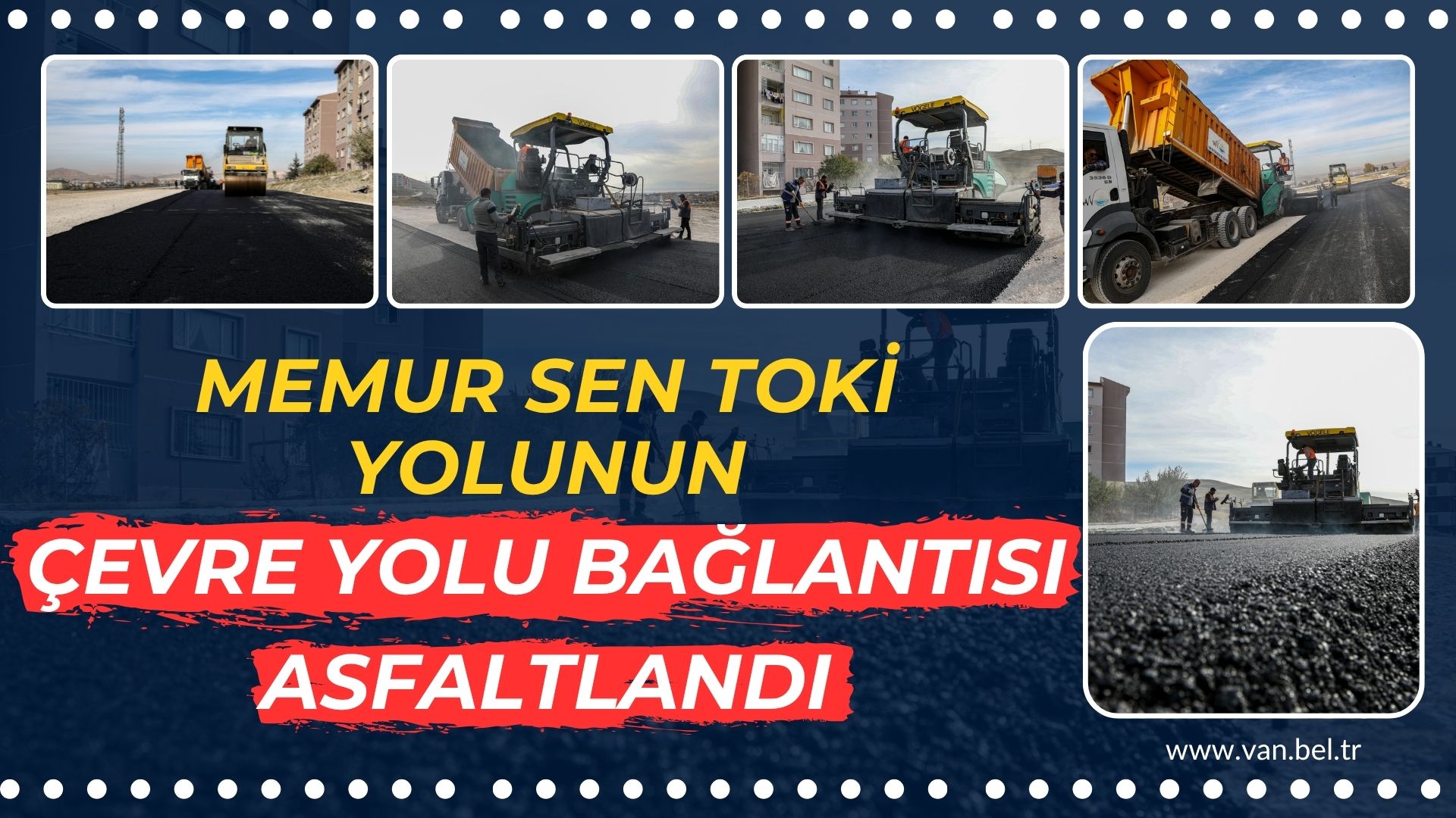 MEMUR SEN TOKİ YOLUNUN ÇEVRE YOLU BAĞLANTISI ASFALTLANDI
