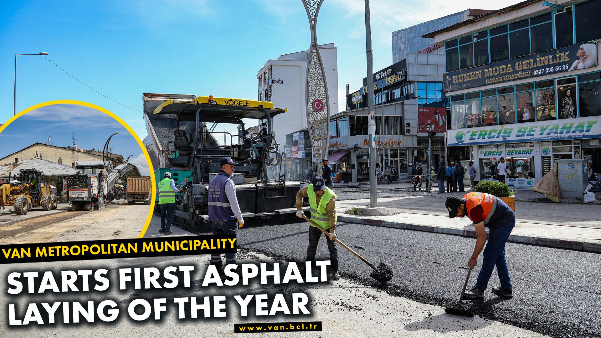 VAN METROPOLITAN MUNICIPALITY STARTS FIRST ASPHALT LAYING OF THE YEAR