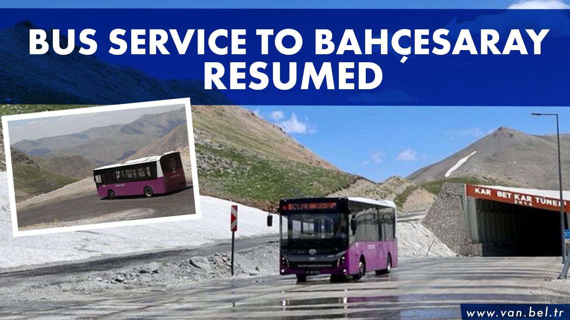 BUS SERVICE TO BAHÇESARAY RESUMED