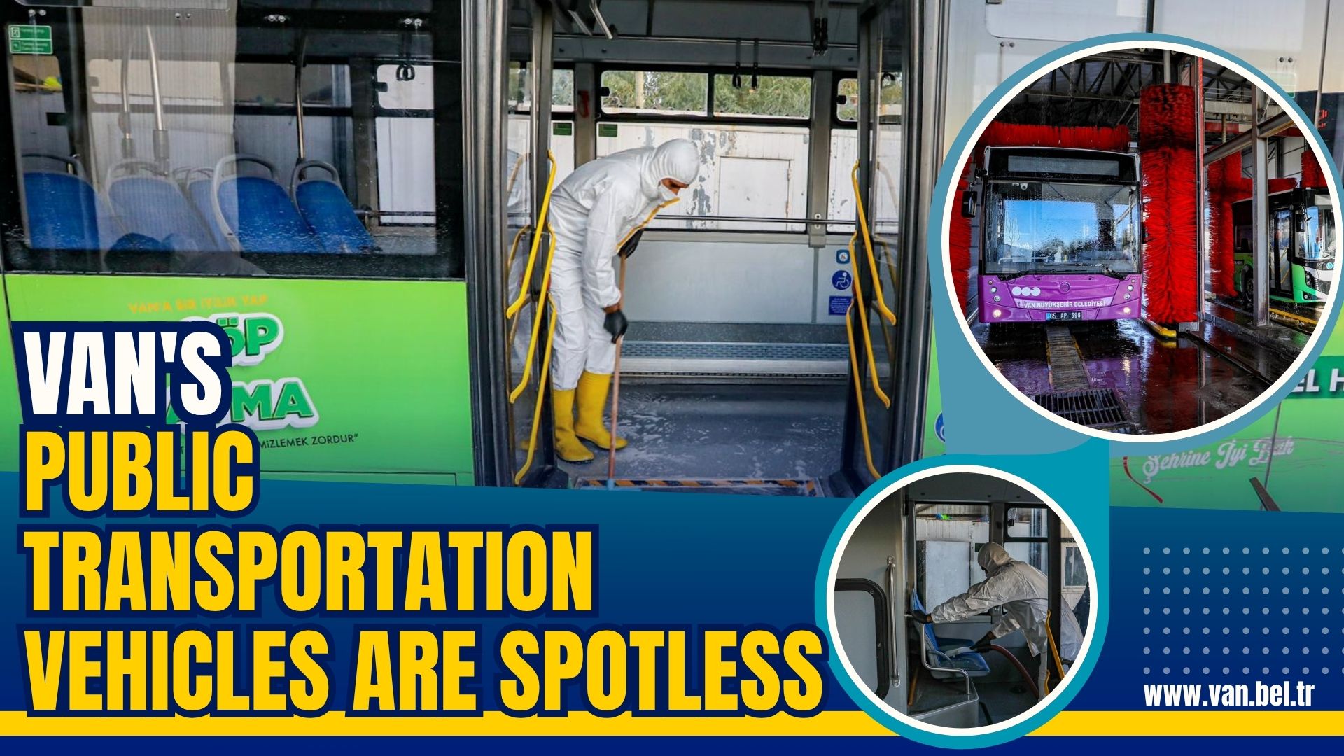 VAN'S PUBLIC TRANSPORTATION VEHICLES ARE SPOTLESS