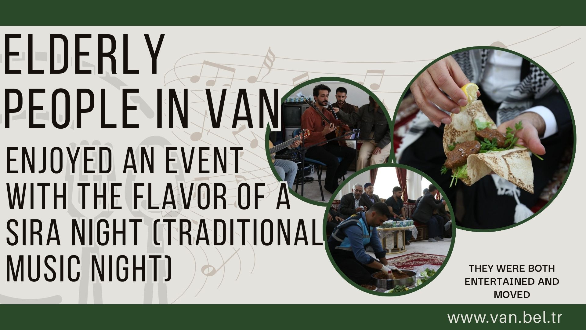ELDERLY PEOPLE IN VAN ENJOYED AN EVENT WITH THE FLAVOR OF A SIRA NIGHT (Traditional Music Night)