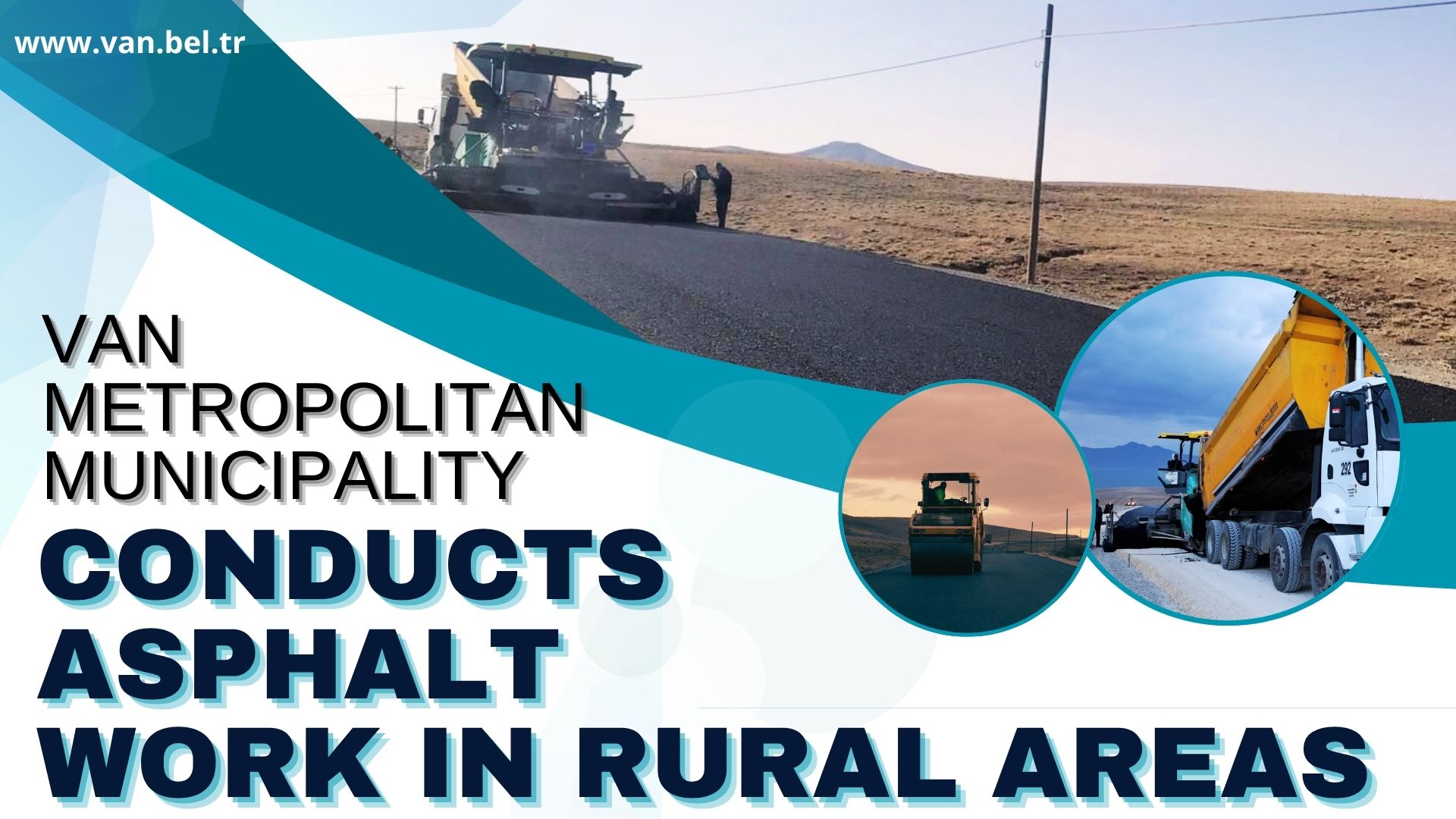 VAN METROPOLITAN MUNICIPALITY CONDUCTS ASPHALT WORK IN RURAL AREAS