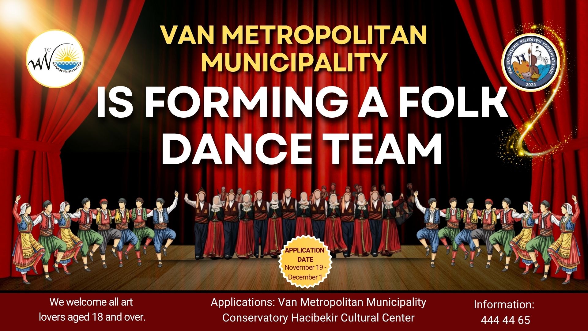 VAN METROPOLITAN MUNICIPALITY IS FORMING A FOLK DANCE TEAM